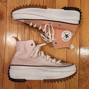 Converse Run Star Hike Hi Platform Two Tone Pink Shoes 170968C